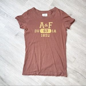 ABERCROMBIE & FITCH Graphic Logo Tee Y2K